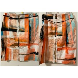 ✨2/$10✨ Worthington Skirt | Orange or Multi-Colored